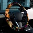 thumbnail image 6 of Musical Instrument 14.5 Inch Printing PVC Leather Car Wheel Cover Steering Wheel Covers Auto Accessories, 6 of 6
