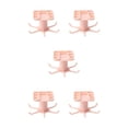 thumbnail image 3 of QualitChoice ABS Kitchen Hanger Self-adhesive Solid Color 360 Degree Rotatable 6 Claw Detachable Cup Cooking Tool Brush Tie Rack Pink 5PCS, 3 of 6