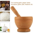 thumbnail image 3 of Plastic Mortar And Pestle Set - Manual Spice Grinder, Granite Simulation Bowl - Kitchen Kit (Wood Grain Color), 3 of 17