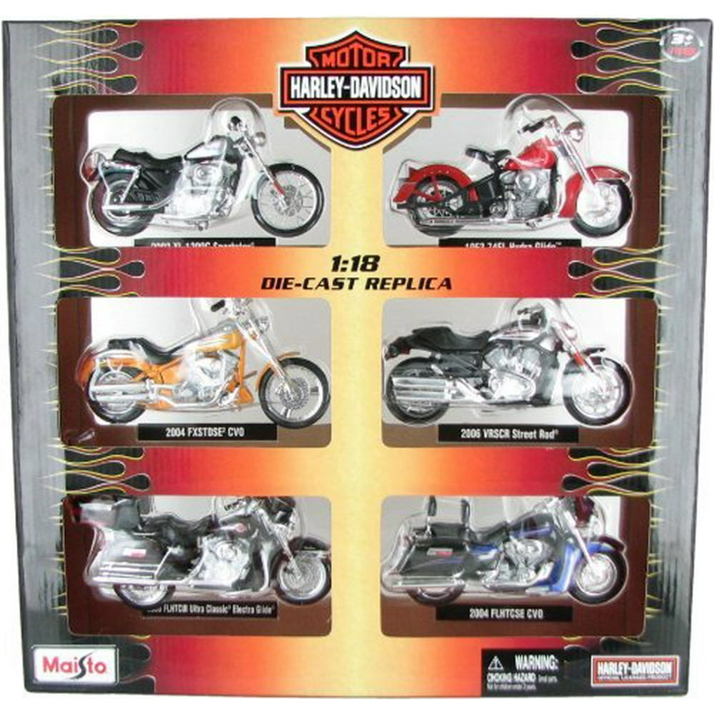 HarleyDavidson Assorted 118 Scale DieCast Replica Motorcycles