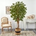 thumbnail image 4 of Nearly Natural 6ft. Japanese Maple Artificial Tree in Handmade Natural Cotton Planter, 4 of 5