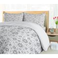 thumbnail image 5 of Ambesonne Flower Duvet Cover Sets, Rotary Round Rings Dots, 2-Queen, White, 5 of 7