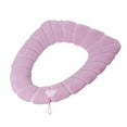 thumbnail image 4 of Oblong Toilet Seat Cover Household Seasons Toilet Seat Thickened With Handle Winter Toilet Ring Washable Sets Wear Knitted Toilet Seat, 4 of 9