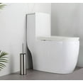 thumbnail image 3 of Bybiment Toilet and Holder, Steel Toilet for Bathroom with Holder, Toilet Bowl and Holder Brushed Nickel, 3 of 7