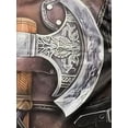 thumbnail image 6 of Men's Vintage Armor Print T-Shirt - Casual Street Style, Elastic Polyester, Crew Neck, Short Sleeve, Summer T-Shirt with Axe and Sword Design, Adult T-Shirt | Axe Stitching | Durable Fabric, 6 of 8