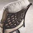 thumbnail image 3 of Outdoor Living and Style Set of 2 Wheat Brown and Black Outdoor Patio Furniture Swivel Rocking Club, 3 of 4