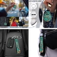 thumbnail image 6 of Jeiento Car Seat Cover Full Set with Steering Wheel Cover Seat Belt Strap Pads Armrest Pad Coasters Keychain Lipstick Holder 13 PCS Automobile Accessory Interior Decor, Camouflage Hunting Woodland, 6 of 9
