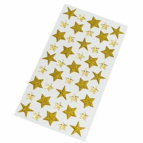 12 Packs: 45 ct. (540 total) Gold Glitter Star Stickers by Recollections