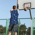 thumbnail image 5 of Xecao Space print basketball shirt for both men and women, a unisex basketball jersey perfect for theme parties-4X-Large, 5 of 6