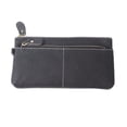 thumbnail image 1 of Cartera larga de piel de vaca Nikou para mujer portátil elegante con tarjetero monedero con cremallera color negro talla única, 1 of 15