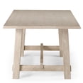 thumbnail image 5 of Maven Lane Yves Rectangular Wooden Dining Table in Weathered White Finish, 5 of 7