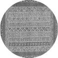 thumbnail image 1 of Ahgly Company Indoor Round Abstract Gray Modern Area Rugs, 4' Round, 1 of 4