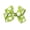Green, variant on 6 Inch Grosgrain Hair Bow Hair Clip for Girls- Large Dots