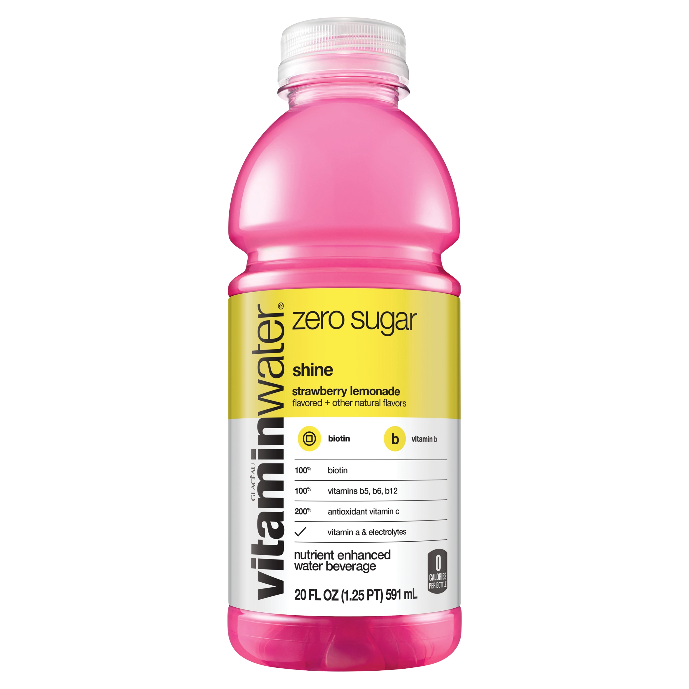 vitaminwater zero sugar shine Bottle, 20 fl oz - Walmart.com - Walmart.com