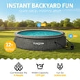 thumbnail image 2 of Funsicle 12' x 36" QuickSet Inflatable Ring Top Outdoor Above Ground Pool with Pump, 2 of 6