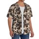 thumbnail image 2 of Fotbe Pug Camisa Estampada de Manga Corta para Hombre, Casual de Verano, Estilo Playero, Sin Arrugas-Large, 2 of 5