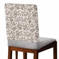 thumbnail image 2 of Farmhouse Brown Chair Back Covers, Removable Chair Covers for Dining Chairs Set of 8, Washable Chairs Slipcovers Back Seat Protector for Wedding Party 19"x20", 2 of 9