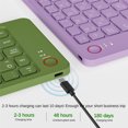 thumbnail image 3 of B023 Dual-Fold Bluetooth 5.0 Keyboard, Ultra-Portable 197g Foldable Design with Silent Keys, Connect 3 Devices Simultaneously, Compatible with iOS/Android/Windows, Includes Phone Stand & Type-C, 3 of 6