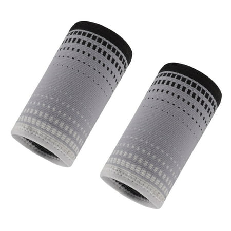 TNOBHG Extended Wrist Protector 1 Pair Sports Wristband Stretchy Breathable Sweat Absorbing Wrist Compression Sleeve for Men Women Badminton Tennis