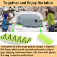thumbnail image 2 of Cepillo para nieve y raspador de hielo de 25" para parabrisas de automóviles, raspadores de nieve desmontables con agarre de espuma para automóviles, camiones y SUV, 2 of 8