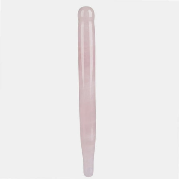 1 Pack Natural Stone Carving Polished Massage Healthy Relaxing Crystal Bar Crystal Wand Jade Acupressure Pen For Natural Facial Beauty Stick[pink]