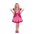 thumbnail image 3 of Youpwaven G'i'rls Princess Flutter Sleeve Costume, Peach Pink Dress Up Birthday Party Halloween Cosplay A-Line Outfit Size 14, 3 of 5