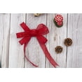 thumbnail image 7 of Ribbonitlux Red Burlap Wired Ribbon, 1 inch x 20 Yards, Wired Edge Burlap Ribbon for Gift Wrapping, Big Bow, Wreath, and Christmas Tree Decoration, 7 of 7