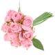 thumbnail image 4 of Artificial 12 Rama 25 Cm Flor Decoración Para Boda Floral Ramo De En Maceta De Centro De Escritorio Rosado, 4 of 9
