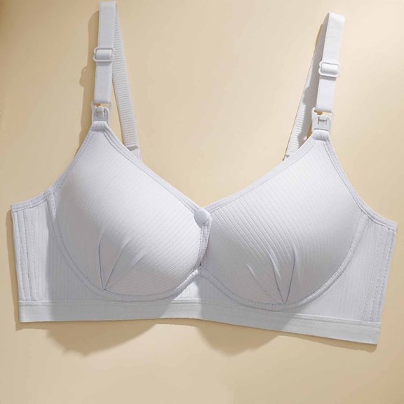 Xdegoge Nursing Bras for Breastfeeding with Support Wireless Full Coverage Adjustable Strap Bra Lifting No Underwire Soft Breathable Comfortable Brassiere