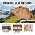 thumbnail image 4 of VEVOR Rooftop Tent Hard Shell 2-3 Person Waterproof for Jeep SUV Truck w/ Ladder, 4 of 9