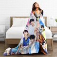 thumbnail image 6 of EVNNE LEE JEONG HYEON Blanket Soft and Comfortable Warm Fleece Throw Blankets Carpet Rug Decoration Gift for Decor room dormitory Picnic Yoga Sofa Camping Travel All Season, 6 of 6