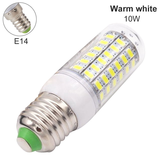 Bombilla de luz LED de maíz, cubierta transparente portátil, iluminación, lámpara de noche, decoración del hogar, E14 10W Jumpingount HA002054-17B