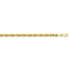 Primal Gold 10 Karat Yellow Gold 4.25mm Semi-solid Rope Chain