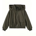 thumbnail image 4 of Mifsaly Boys Hooded Windbreaker Lightweight Full Zip Active Jackets Kids Solid Color Casual Outdoor Play Coats with Pockets for School And Travel, 4 of 7
