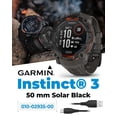 thumbnail image 2 of Reloj inteligente Wearable 4U Garmin Instinct 3 Solar 50 mm negro, 2 of 6