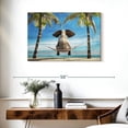 thumbnail image 3 of Elephant Stock Wooden Tropical Elephant Wall Art - Horizontal Canvas Wall Art - Living Room Wall Decor - Humor Canvas - Brown And Gray Decor - 36" x 24", 3 of 8