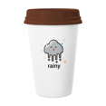 thumbnail image 1 of Mignon Cloud Expression Mug Coffee Drinking Glass Pottery Cerac Cup Lid, 1 of 3