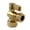 Brass, variant on Kingston Brass KF5440MB 5/8-Inch O.D. Comp x 1/2-Inch O.D. Comp Quarter-Turn Angle Shut-Off Valve in Matte Black