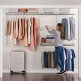 thumbnail image 4 of Rubbermaid Configurations 4 to 8 Ft Custom Closet Organizer Kit, White (2 Pack), 4 of 8