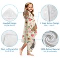 thumbnail image 7 of Pitbull Dog and Flower Floral Hooded Bath Towel，60"x35" for Ages 3 To 12 Kids, Quick Dry Lightweight Soft Microfiber Hood Beach Towel Cover Up for Kids, 7 of 7