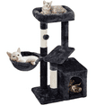 thumbnail image 5 of Alden Design 34.5" H Cat Tree Tower with Condo and Perches, Black, 5 of 9