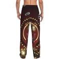 thumbnail image 2 of Bixox Men's Casino King And Playing Cards Patterned Pajama Pants with Pockets Lounge Clothes for Home, 2 of 5