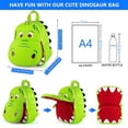 thumbnail image 3 of Mochila de Dinosaurio Yisibo Impermeable Verde, 3 of 3