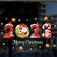 thumbnail image 2 of Calcomanías de Año Nuevo para decoración de ventanas y paredes, decoración navideña para el hogar, fiesta de Navidad, regalos de Navidad, 2023, 2 of 4