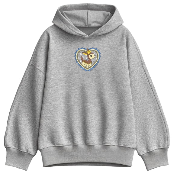 Pokémon - Deerling Heart Winter - Women's Oversized Fleece Hoodie Sweatshirt
