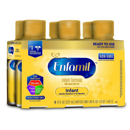 Enfamil Infant Formula (24 Count) Ready to Use 8 fl. oz. Bottles