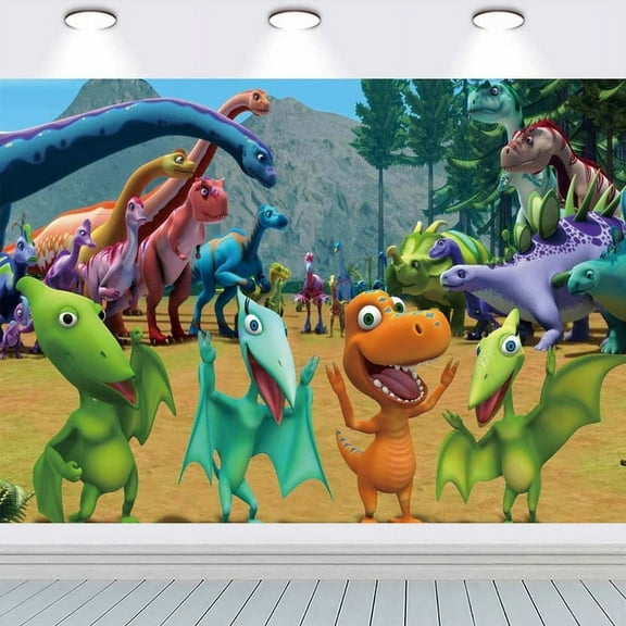 Dinosaur Train Party Supplies Taspestry Poster Banner Backdrop Background Wall Decor