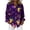 Tops-A371Purple, variant on LEKWK Mardi Gras Shirts for Women Fun Party Food Graphic Print Dress Blouses Long Sleeve Button Down Casual Daily Outfits