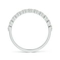 thumbnail image 2 of Angara Natural Diamond Semi Eternity Wedding Ring for Women in 14K White Gold – April Birthstone Jewelry | Diamond Wedding Band (Ring Size - 7.5), 2 of 10
