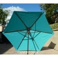 thumbnail image 2 of Covered Living 9ft Umbrella Replacement Canopy 6 Ribs in Turquoise Olefin (Canopy Only), 2 of 3